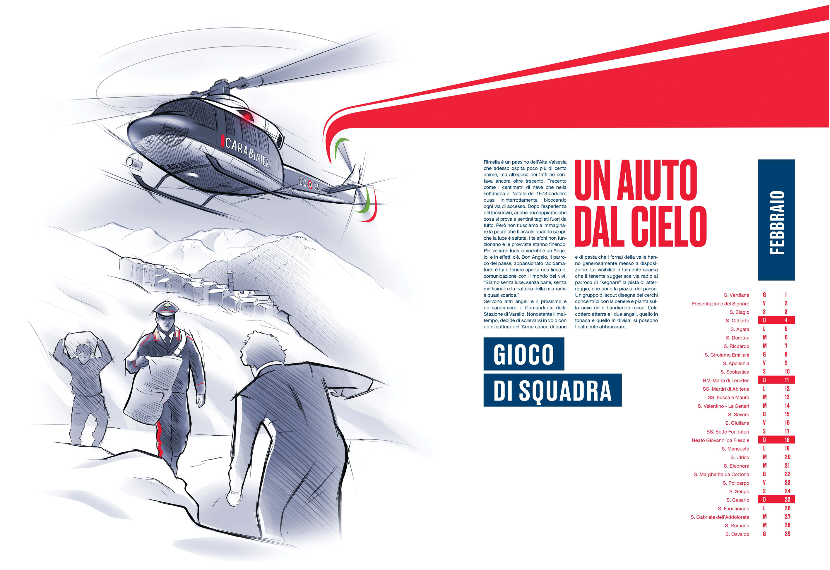 Gramellini e Pininfarina raccontano le azioni dei Carabinieri nel calendario  dell'Arma 2024 