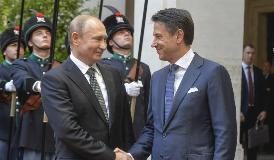 PUTIN IN VISITA A ROMA, INCONTRI CON IL PAPA, MATTARELLA E CONTE