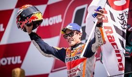 MARQUEZ DOMINA IN GERMANIA E IL MONDIALE SI AVVICINA, ROSSI 8°