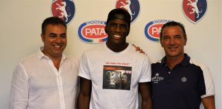 Calcio Eccellenza – Castiglione, Barwuah chiama i tifosi: “Vi aspetto tutti allo stadio” Patron Laudini, Enock Barwuah e il vicepresidente Perani