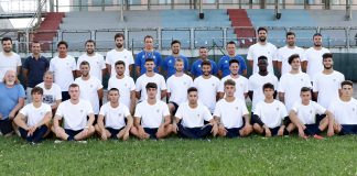 Calcio Promozione – Sporting al lavoro: l’obiettivo è alzare l’asticella Il gruppone dello Sporting Club al raduno (foto sandrini)