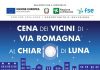 Cena dei vicini di via Romagna al chiaro di luna a Lunetta Cena dei vicini di via Romagna al chiaro di luna a Lunetta