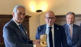 PRESIDENTE FIGC GRAVINA PREMIATO A SAN MARINO