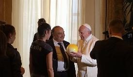 LA FEDERGINNASTICA IN UDIENZA DAL PAPA PER IL 150° ANNO DI FONDAZIONE