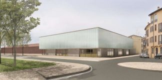 Mantova Hub: bando per palestra e piazza. Giù il magone Il rendering della futura piazza e della palestra