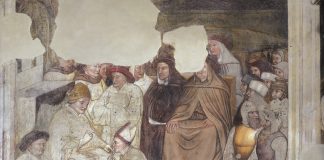 La Cappella Gonzaga in San Francesco e i suoi affreschi: il 18 ottobre convegno agli Istituti Santa Paola Storie di san Ludovico, particolare
