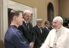 Matteo Pincella dal Papa, con la Nazionale