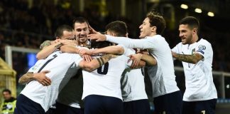 L’ITALIA GUADAGNA 2 POSIZIONI NEL RANKING FIFA, AZZURRI 13ESIMI