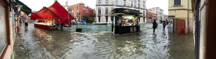 Una straziante immagine di Venezia