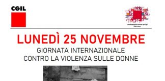 Giornata contro la violenza sulle donne, le iniziative della Cgil per il 25 novembre