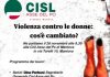 “Violenza contro le donne: cos’è cambiato?”, martedì 26 novembre convegno alla Cisl