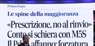 SULLA PRESCRIZIONE BOTTA E RISPOSTA FRA M5S E PD-ITALIA VIVA