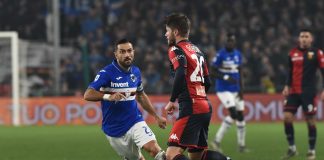 ACUTO SAMP NEL FINALE, GENOA KO NEL DERBY