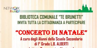 Il 12 dicembre concerto di Natale in biblioteca Te Brunetti La locandina dell'evento