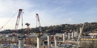 NUOVO PONTE DI GENOVA, 14 PILE COMPLETATE SU 18