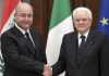 MATTARELLA RICEVE AL QUIRINALE IL PRESIDENTE DELL’IRAQ