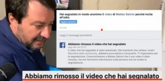 Salvini al citofono, Facebook rimuove il video