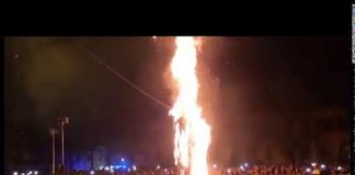 Bagno di folla a Revere per il tradizionale Rogo dla vecia con l’incendio della torre