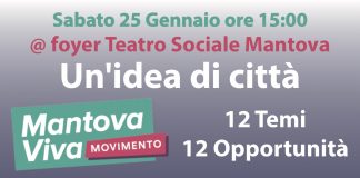 Elezioni 2020, “Mantova Viva” si presenta al Sociale sabato 25 gennaio alle 15