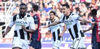 Non basta Okaka, Palacio-gol al 92°, Bologna-Udinese 1-1