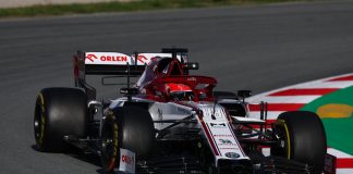 Test F1, miglior tempo per Kubica con l’Alfa Romeo a Barcellona
