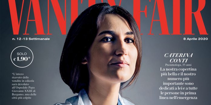 Caterina Conti, alla pneumologa di Viadana in prima linea all'ospedale di Bergamo la copertina di Vanity Fair