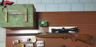 Carabinieri: “Ancora armi nella proprietà del “nonno violento”. 71enne in carcere a Mantova