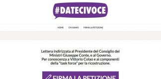 Donne e Coronavirus, 107 associazioni aderiscono a petizione #datecivoce