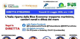“L’Italia riparta dalla Blue Economy”, il 22 maggio diretta web