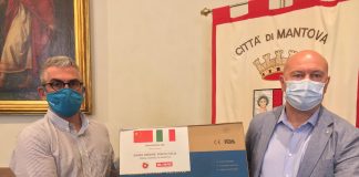 Palazzi ringrazia Ni Hao per la donazione di 26.000 mascherine alla città