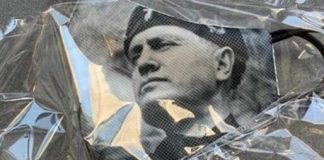 Il volto di Mussolini sulle mascherine: bufera a Verona