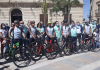 Dalla Sicilia a Mantova i medici ciclisti al Poma per ringraziare i colleghi in prima linea contro il Covid Dalla Sicilia a Mantova i medici ciclisti al Poma per ringraziare i colleghi in prima linea contro il Covid