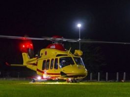 Auto fuori strada a Cavriana: 53enne elitrasportato in gravi condizioni a Brescia