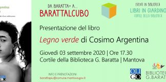 AL Baratta il nuovo romanzo di Cosimo Argentina “Legno verde. Educazione sentimentale di un adolescente”