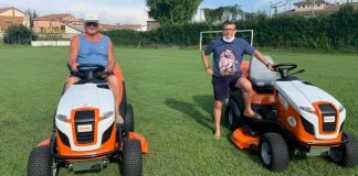 Il Comune di Ostiglia dona due trattorini rasaerba alle società di calcio