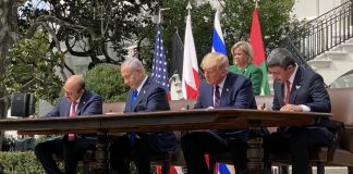 Medio Oriente, firmati i trattati Israele-Emirati Arabi-Bahrein