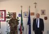 Il questore Sartori dà il benvenuto al comandante del IV° Reggimento Artiglieria Contraerei “Peschiera” Tufano