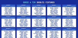 Svelato il calendario di Serie A. SI parte il 19 settembre