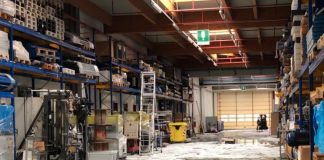 Tromba d’aria con bomba d’acqua e grandine sull’alto mantovano. Raccolti distrutti e danni alle strutture