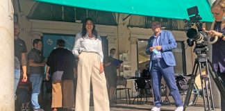 Mantova set di “L’Italia a morsi” con Chiara Maci Mantova set di “L’Italia a morsi” con Chiara Maci