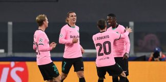 La Juve cede al Barca, Dembelè-Messi gol allo Stadium