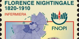 Un francobollo dedicato a Florence Nightingale e agli infermieri