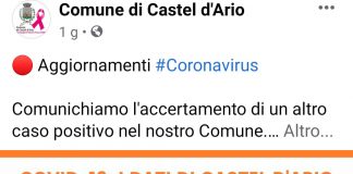 A Castel d’Ario gli attuali positivi sono 6. Lo dice il bollettino del comune su Facebook