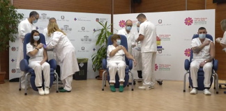 Ecco i primi tre vaccinati d’Italia