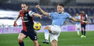 La Lazio batte il Cagliari e aggancia la Roma al 4° posto