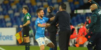 Il Napoli vince 2-0 il derby col Benevento, Mertens sugli scudi