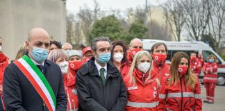 Inaugurato il memoriale di Codogno, Fontana: “adesso portare a termine il piano vaccini”