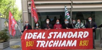 Ideal Standard, a Milano manifestazione di lavoratori e sindacati