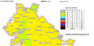 Contagiato oltre il 10% dei residenti nel triangolo Bozzolo-San Martino-Rivarolo. Trend dei positivi in calo in provincia