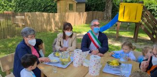 Inaugurato il nuovo giardino dell’asilo Soncini a Borgochiesanuova